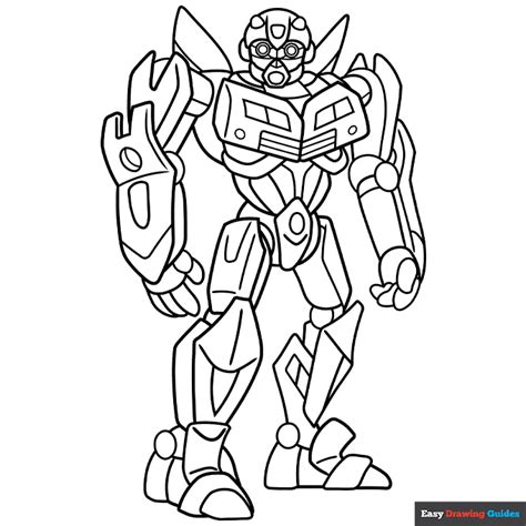Bumblebee From Transformer Coloring Page Easy Drawing Guides