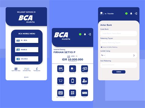 Mobile Banking App Bca Mobile Redesign By Firhan Setyo Pambudi On