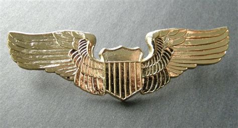 Usaf Air Force Basic Pilot Wings Lapel Pin Badge 275 Inches Gold Colored Cordon Emporium