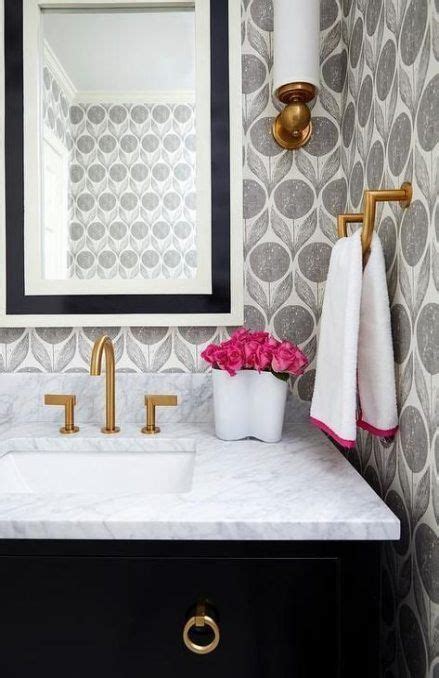 67 Trendy Ideas For Wallpaper Bathroom Vintage Accent Walls Powder