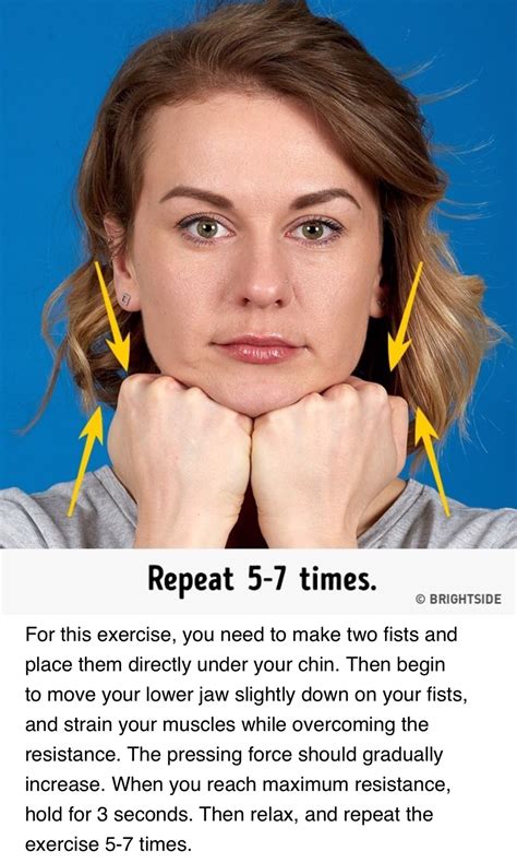 the 7 most effective exercises to get rid of double chin musely