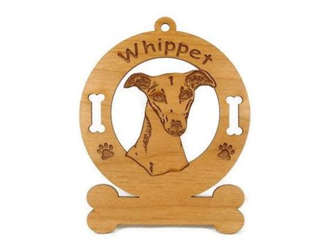 4226 Whippet Head Wood Ornament Personalized With Your Etsy In 2021