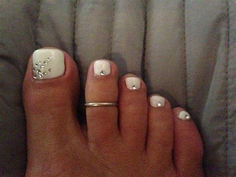 Bling Toes Wedding Nails Wedding Nails Design Toe Nail Designs
