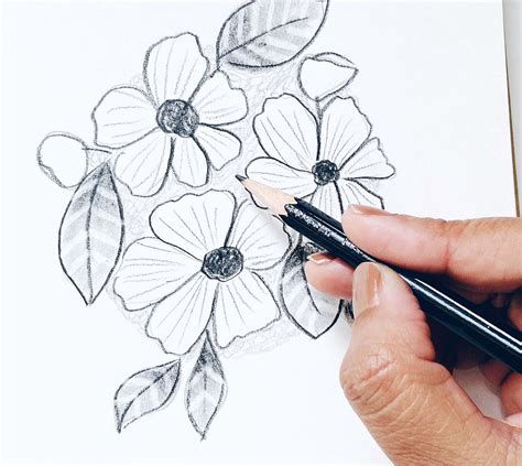 Pencil Shading Tips For Easily Sketching Flowers Tombow Usa Blog