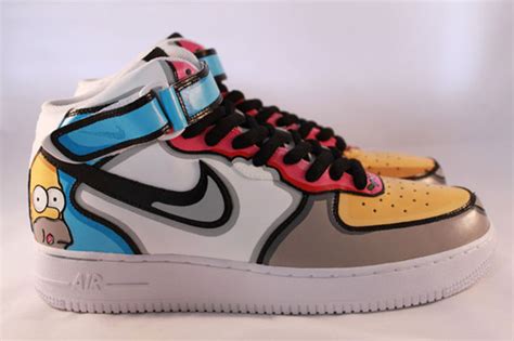 Buy nike air force 1 and get the best deals at the lowest prices on ebay! Nike Air Force 1 Mid - 'Homer Simpson' Custom | SneakerFiles