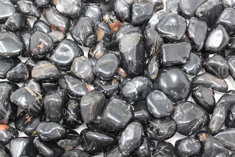 Black Onyx Tumbled Stones Choose 2 Oz 4 Oz 8 Oz Or 1 Lb Bulk Lots