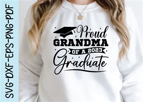 Proud Grandma Of A 2023 Graduate Svg Graphic By Funnysvgmax · Creative
