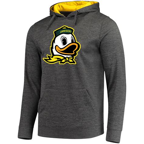 Fanatics Branded Oregon Ducks Charcoal Primary Logo Pullover Hoodie