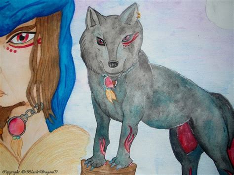 Black Wolf In A Full Moon Night By Nightdragon07 On Deviantart