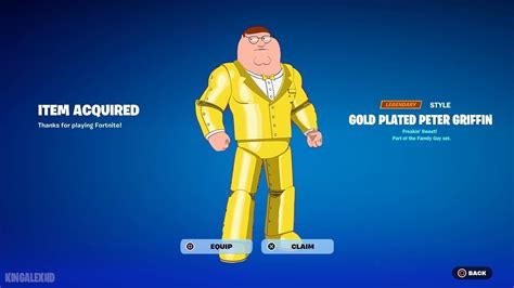 Unlocking Gold Peter Griffin In Fortnite Chapter 5 Youtube