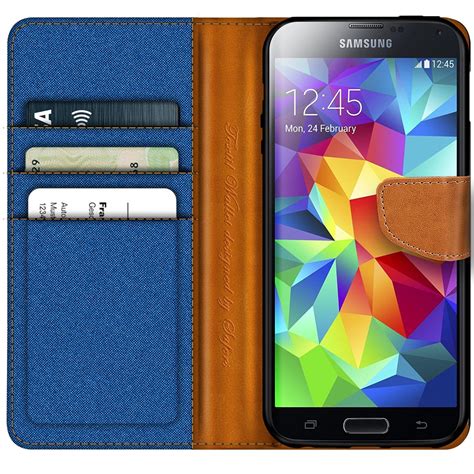 Phone Case Samsung Galaxy S5 Mini Pouch Wallet Flip Protective Case