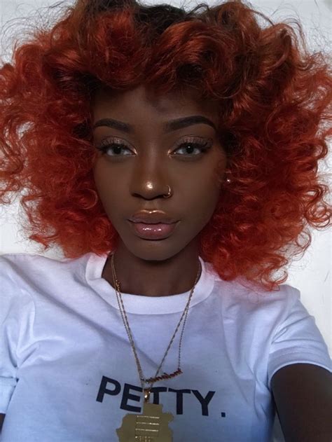 Image Result For Black Women With Colored Hair Red Hair On Dark Skin