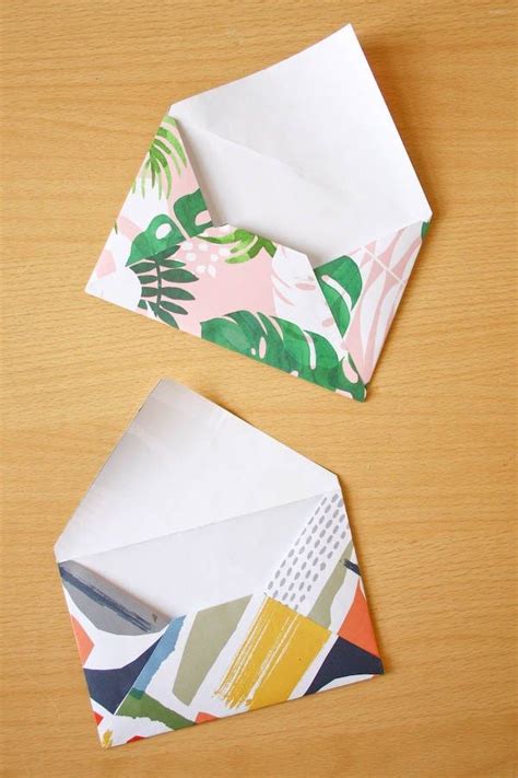 How do you print your own envelope? How to make envelopes from wrapping paper | Envelope diy ...