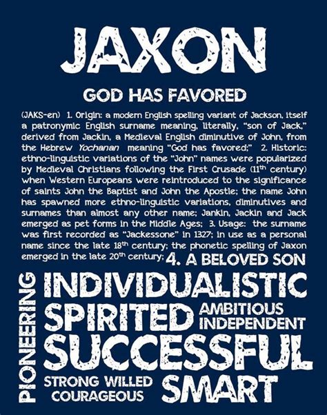 Jaxon Name Meaning Good Business Names