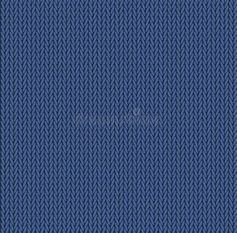 Knit Texture Melange Blue Color Vector Seamless Pattern Fabric Stock