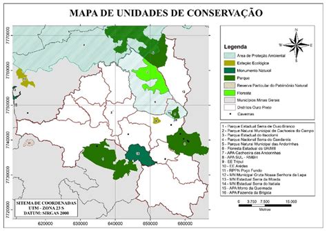 Mapa De Unidades De Conserva O Do Munic Pio De Ouro Preto E Download Scientific Diagram