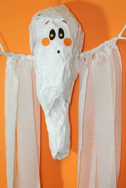 What Happens At Grandmas Boo Paper Mache Ghost Halloween Crafts