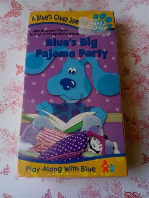 Blues Clues Blues Big Pajama Party Vhs For Sale Online Ebay