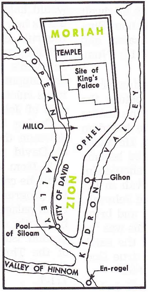 Temple Mount Map Bible Land Bible Mapping Bible History