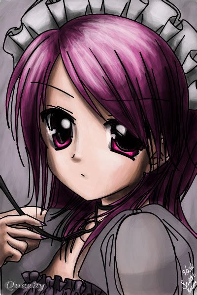 Anime Coloredin Purple ← An Anime Speedpaint Drawing By