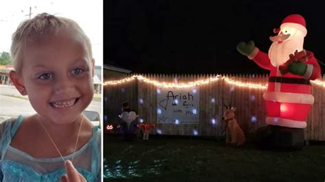 Pennsylvania Town Celebrates Christmas Early For 6 Year Old Girl Ariah Cook Fighting Brain