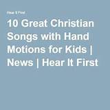 Images of Sunday School Songs With Motions