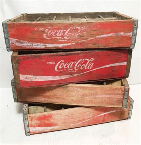 Original Vintage Wooden Coca Cola Bottle Crate