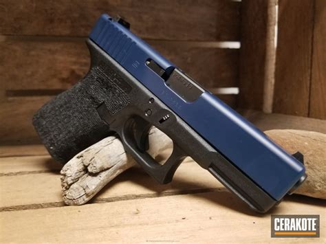 Glock 19 Handgun Coated In H 127 Kel Tec Navy Blue By Web User Cerakote