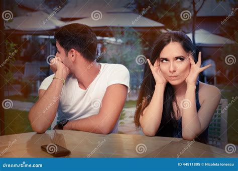 Cute Young Couple Arguing Stock Image Image Of Blame 44511805