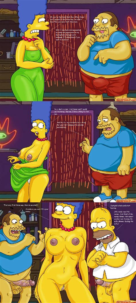 Rule 34 Color Comic Book Guy Comics Toons Female Homer Simpson Human
