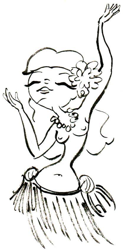 Rule 34 Belly Button Black And White Closed Eyes Daisy Church Flower In Hair Grass Skirt Hula