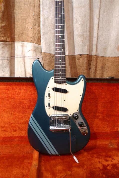 1970 Fender Mustang Competition Blue Guitars Electric Solid Body