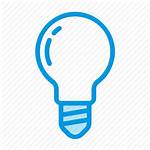 Icon Bulb Interior Lamp Icons Lighting Line