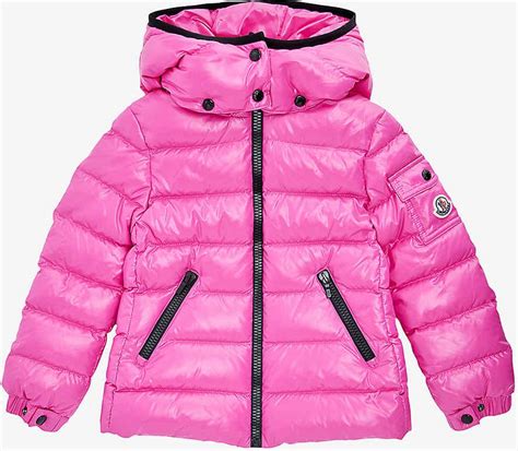 Moncler Girls Bady Quilted Jacket Pink • Se Priser