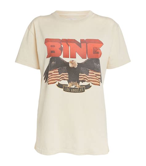 Womens Anine Bing White Eagle T Shirt Harrods Countrycode