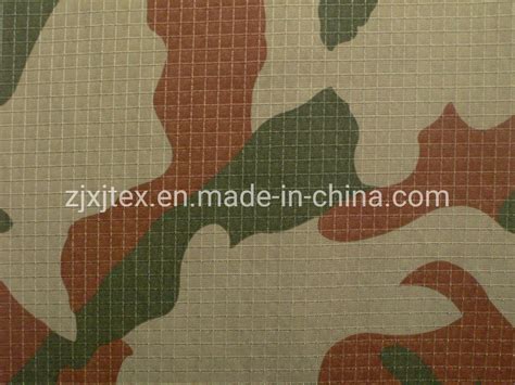 Flame Retardant Nylon Cotton Rip Stop Camouflage Fabric China High
