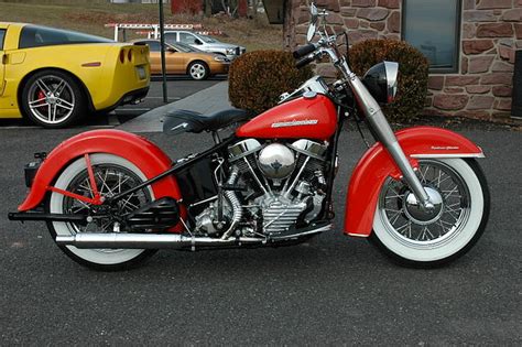 1950 Harley Davidson Fl Panhead Zieglerville Pa Motorcycle Antique