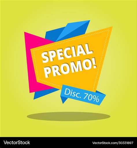 Special Promotion Design Royalty Free Vector Image