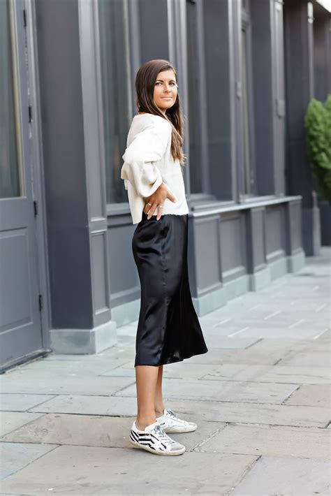 Two Ways To Style Satin Midi Skirt