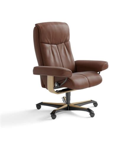Stressless Peace Office Chair  Copper Paloma Leather With Oak Stained Wood  14884.1474941264.JPG?c=2&imbypass=on