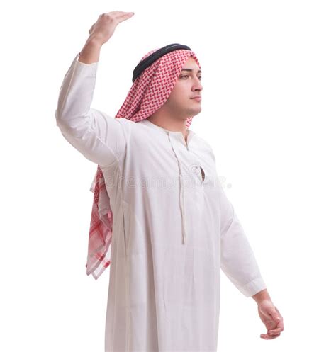 Arab Businessman Isolated On White Background Stock Photo Image Of