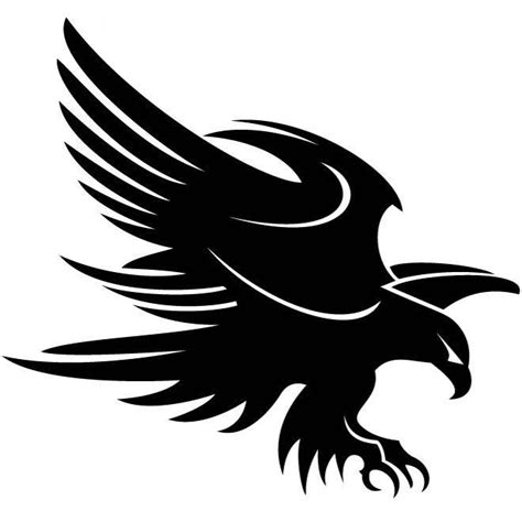 Black Eagle Flying Car Decal Sticker Gympie Stickers