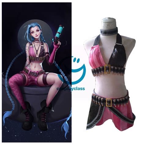 League Of Legends Lol Jinx Loose Cannon Cosplay Costume Cosplayclass