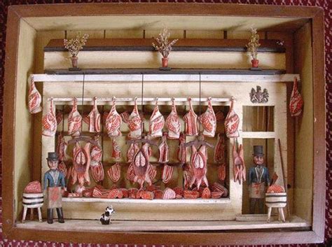 Dioramas And Clever Things Butcher Shop Dioramas Butcher Shop Dolls