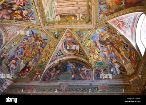Vatican Frescoes Italy Stock Photo Alamy