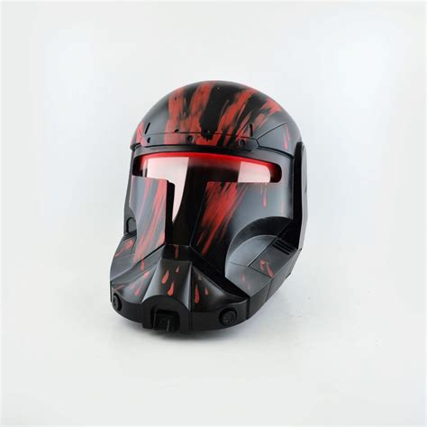 Republic Commando Sev Black Cosplay Helmet Clone Trooper Etsy