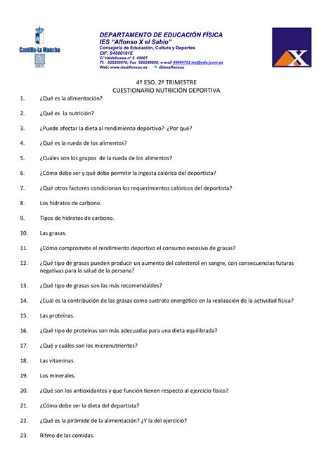 Cuestionario Sobre Unidades Preguntas Y Respuestas Para Cuestionarios Y