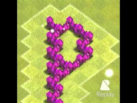 Clash Of Clans Letter With Walls