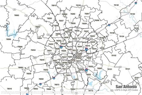 Zip Code Map For San Antonio Texas Middle East Political Map