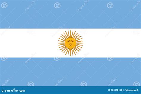 Argentina Flag Icon Of National Of Argentina With Sol De May